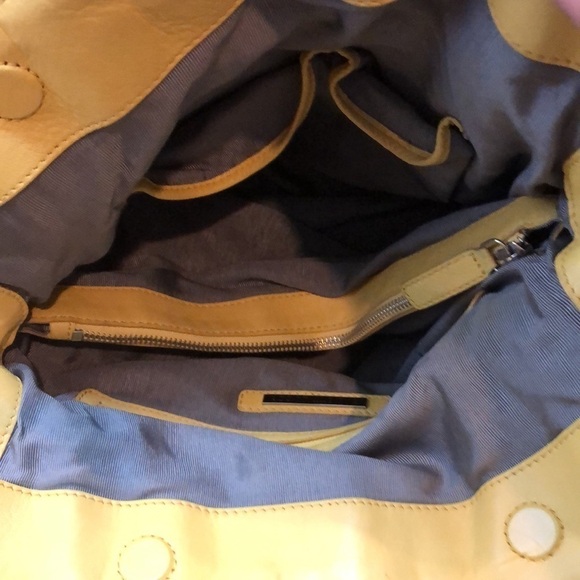 Elliott Lucca Pastel Yellow Braided Hobo Purse - Picture 11 of 16